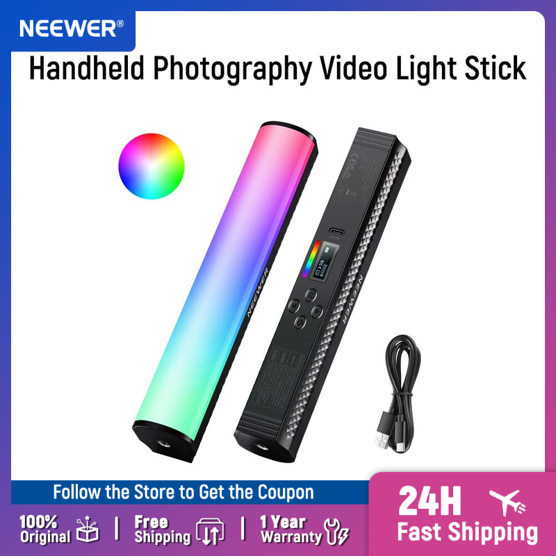 Photography Lighting Youtube - NEEWER RGB Light Wand z kontrolą