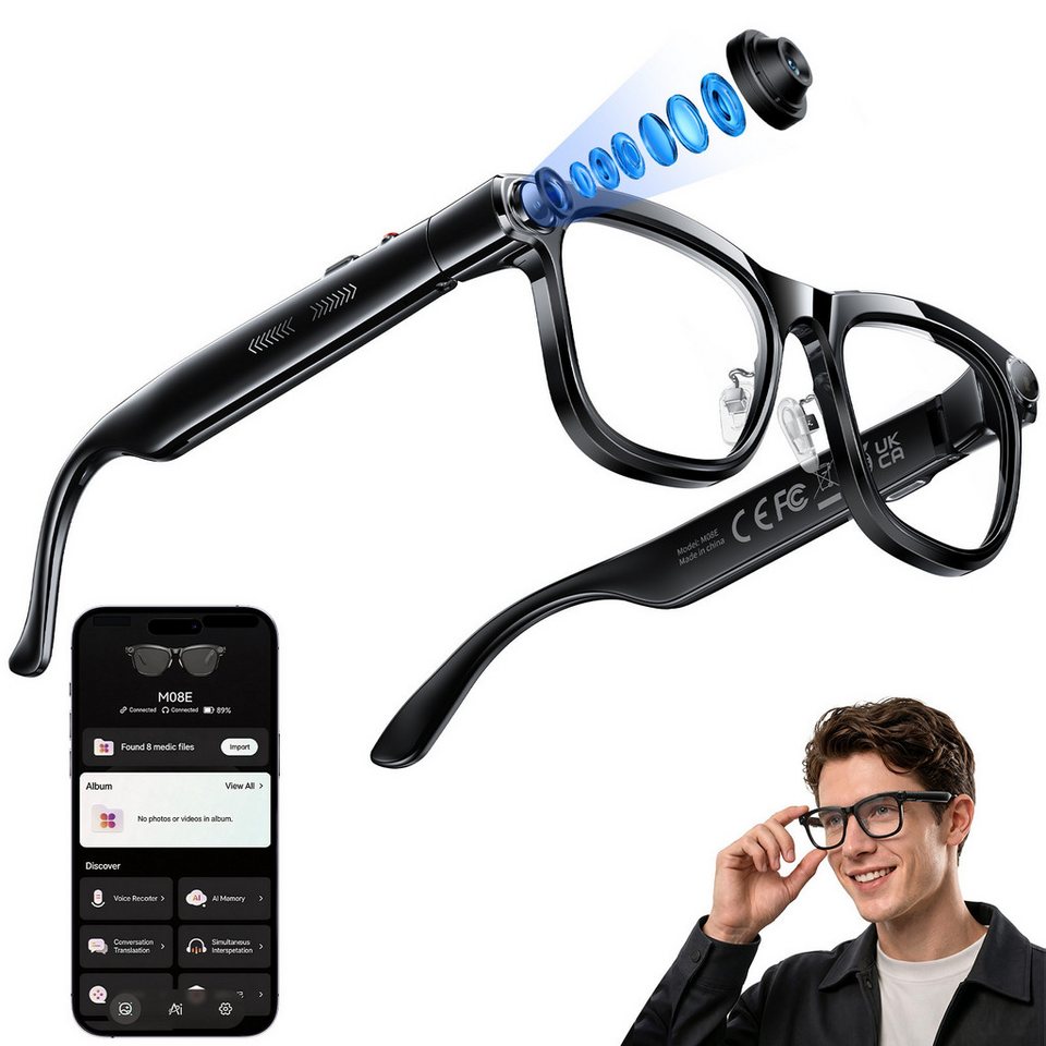 Inteligentne okulary AI z Chat – Photography Lighting Video recenzja i cena